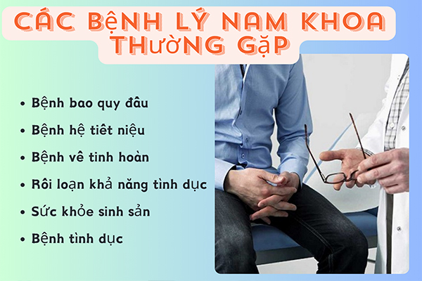 Hé lộ những bệnh lý nam khoa phổ biến thường gặp